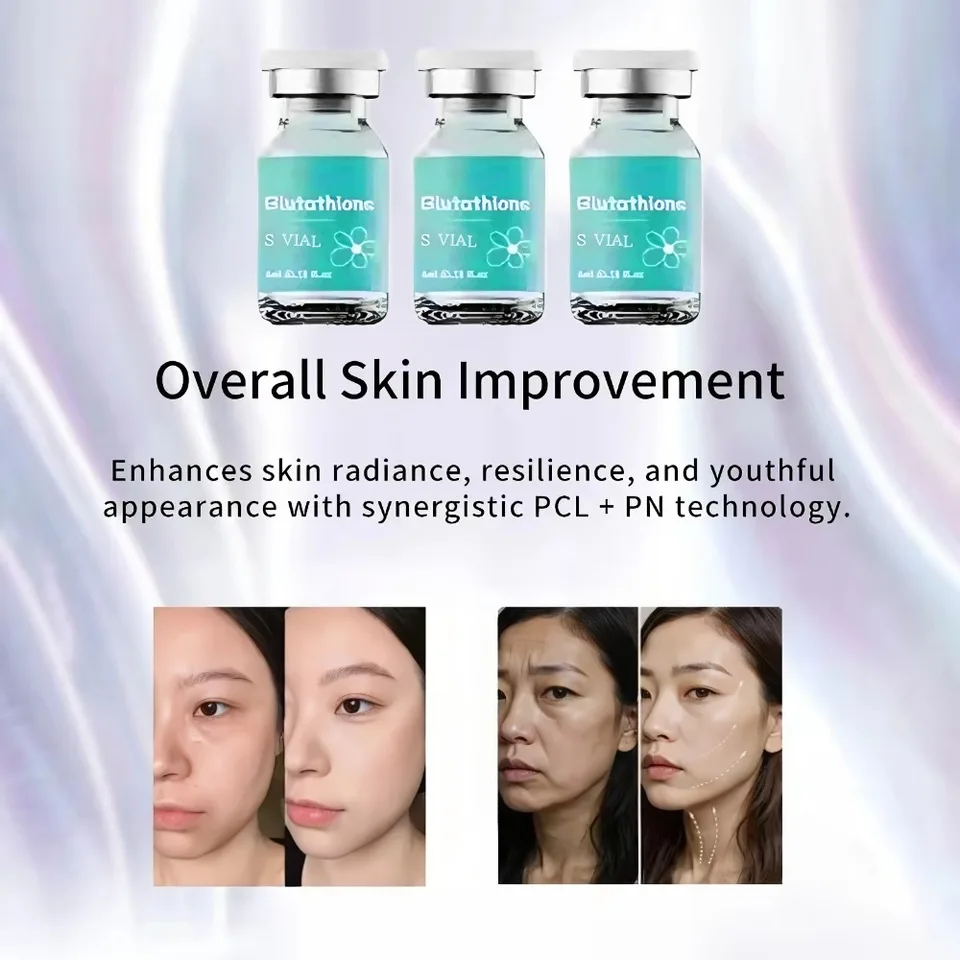 Glutathione Brightening Ampoule Essence 4ml×5 - Deep Moisturizing Serum for  Skin Elasticity