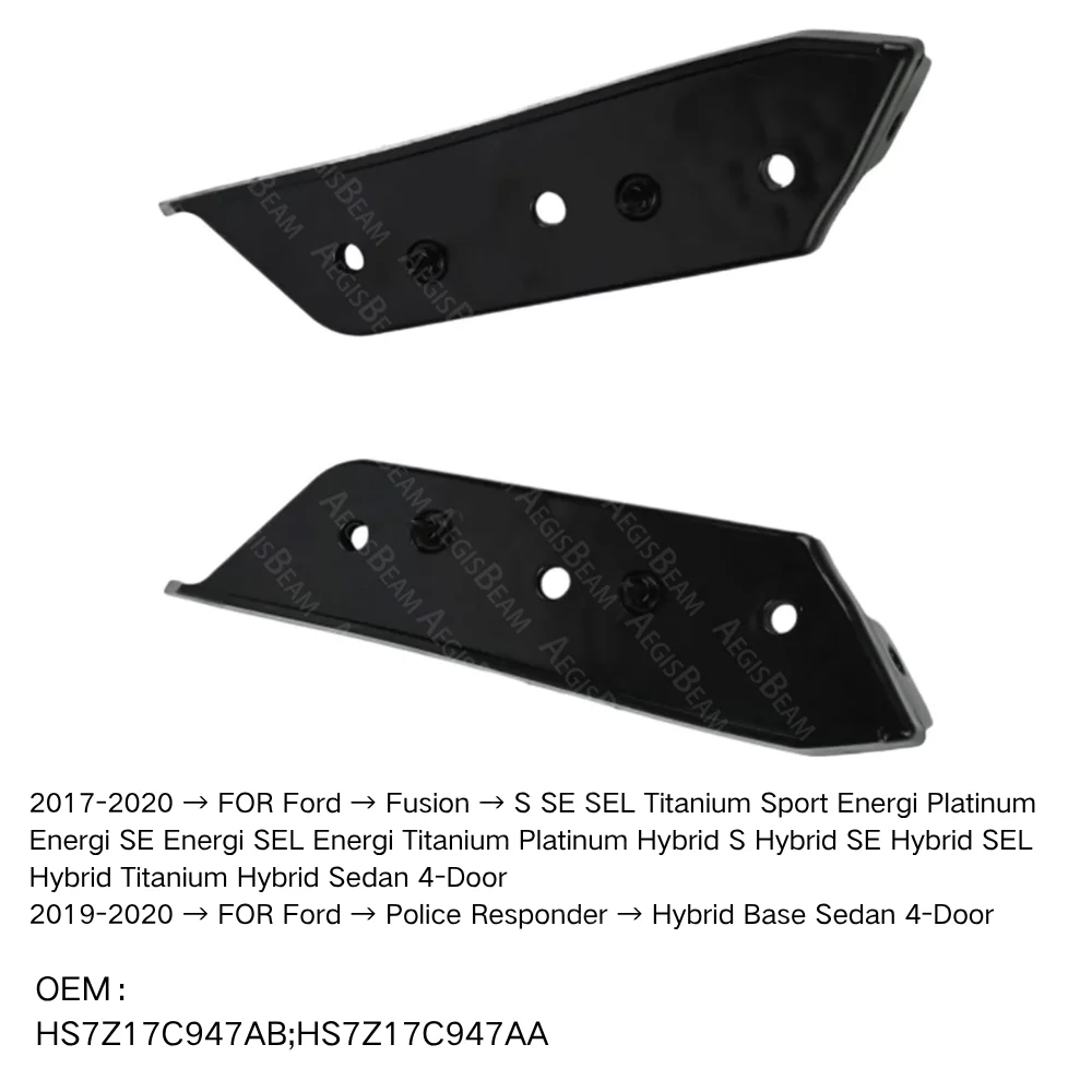 Фиксатор переднего бампера, проставка для Ford Fusion Police Responder Hybrid Base Sedan 4-Door 2017-2020 HS7Z17C947AB