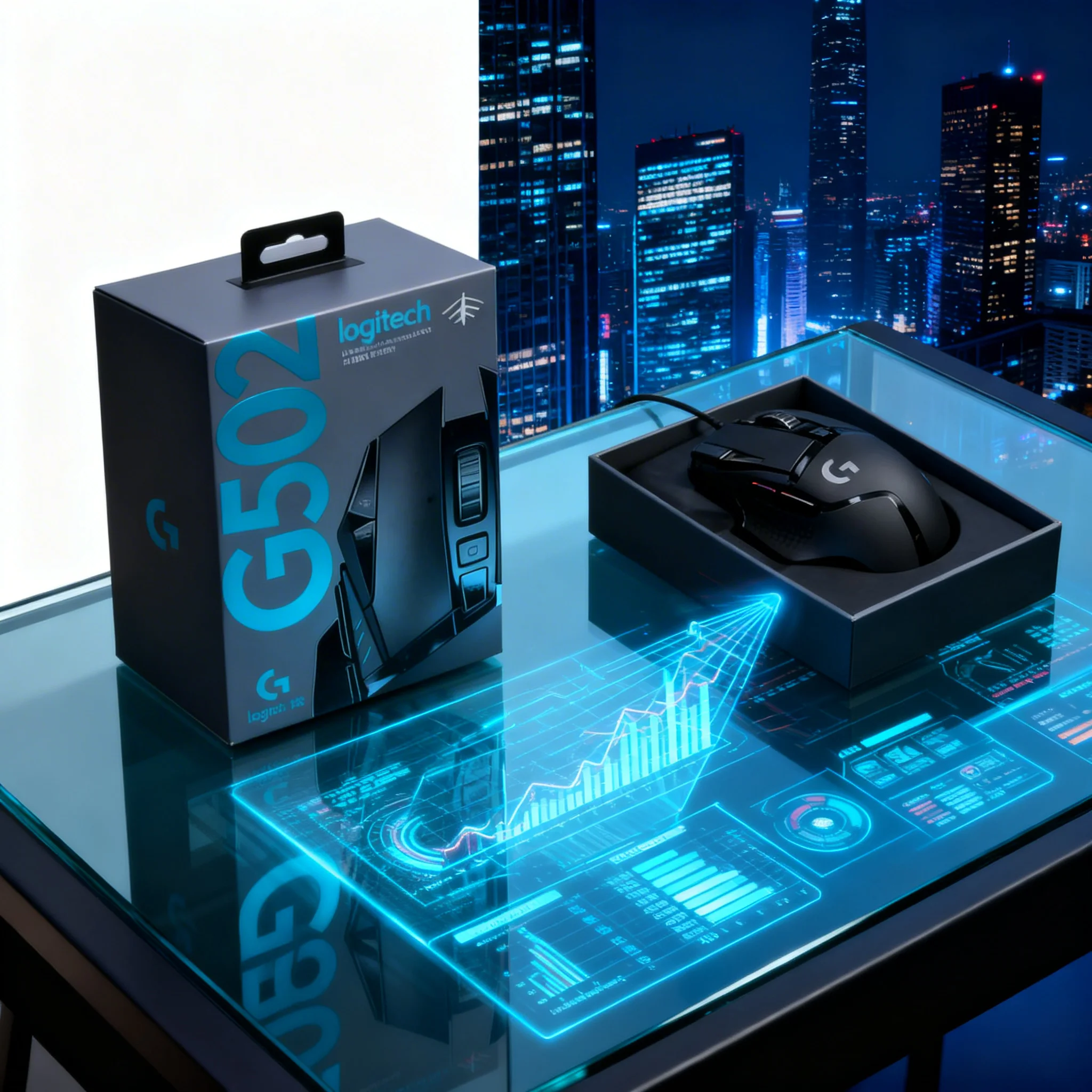 

Dominator of the gaming battlefield: G502 HERO/G402 wired mouse, macro programming + RGB lighting effects