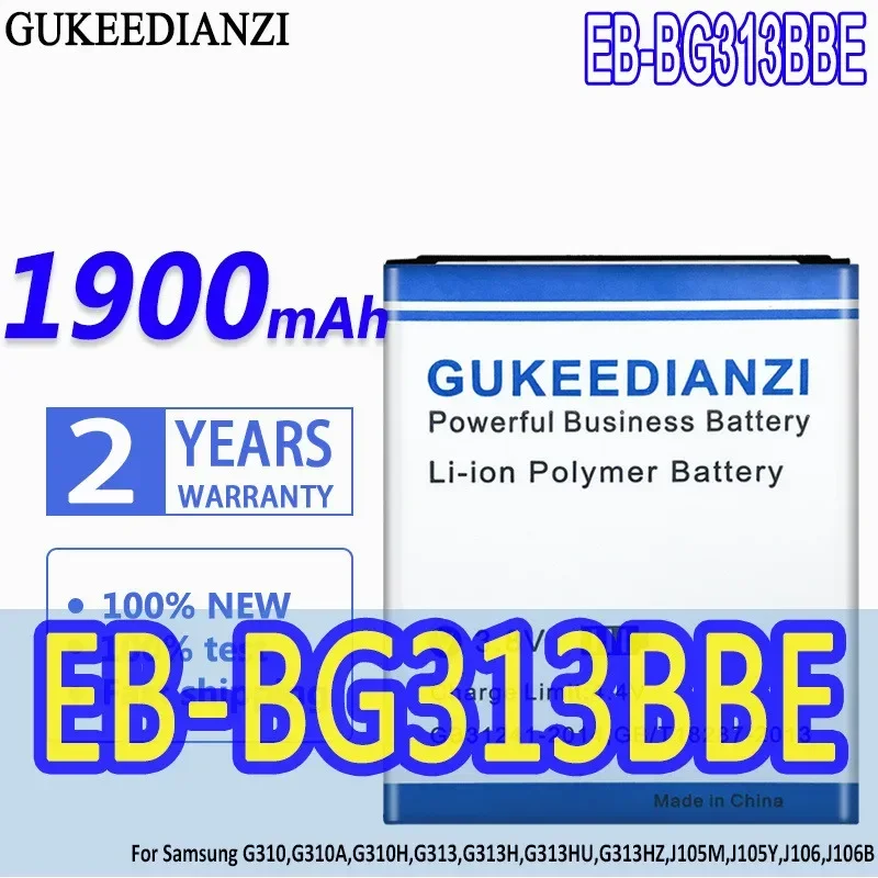 Аккумулятор большой емкости GUKEEDIANZI, 1900 мАч для Samsung G310 G310A G310H G313 G313H G313HU G313HZ J105M J105Y J106