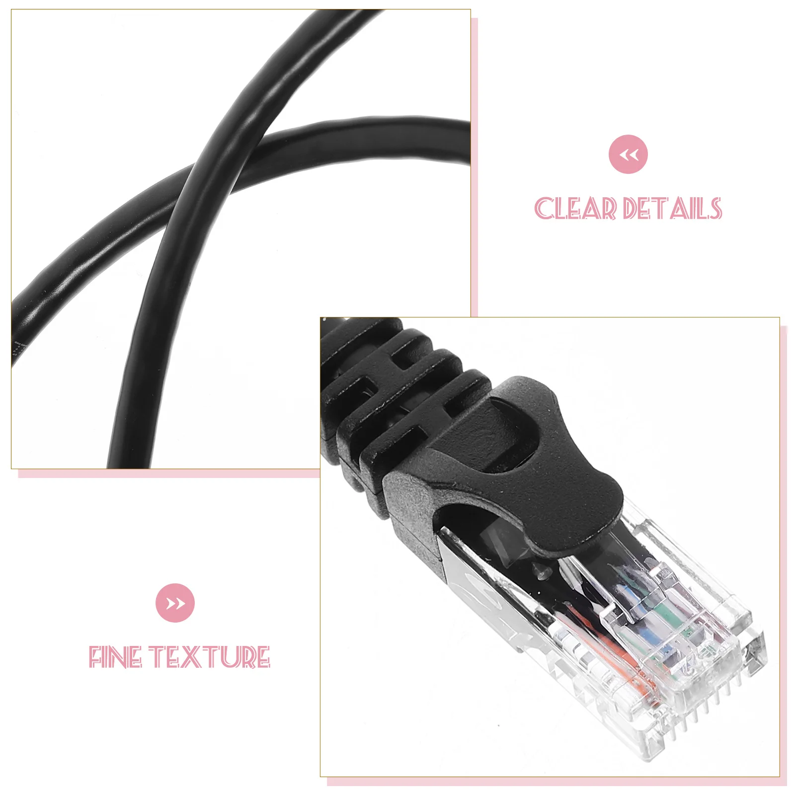 

2pcs Cat6 Ethernet Cable 1000Ft High Patch Cord For Router Computer Laptop Networking Cable