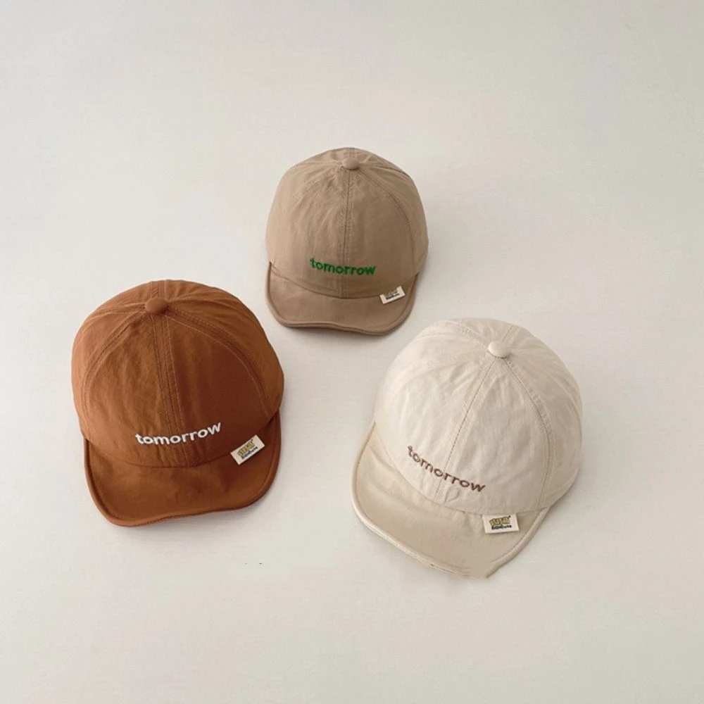 Korean Summer Letter Baseball Cap Soft Thin Baby Peaked Hat Breathable Quick-drying Children Visors Cap Boys Girls