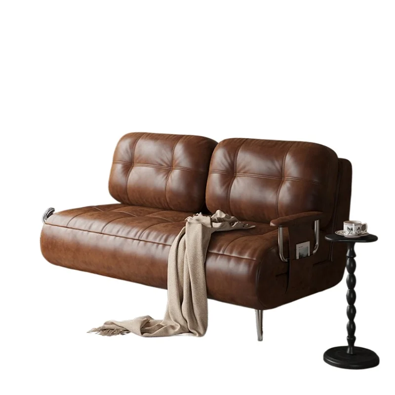 

Sofa sheets double small apartment foldable dual-purpose medieval ret ro