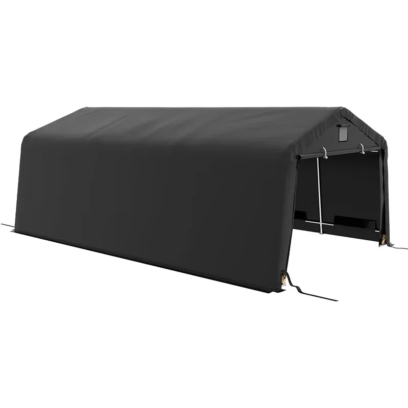Low Price Clearance 13x20ft Simple Packaging Large Size Storage Carport With Reinforced Ground Bars for Yard Parking SUV Boat