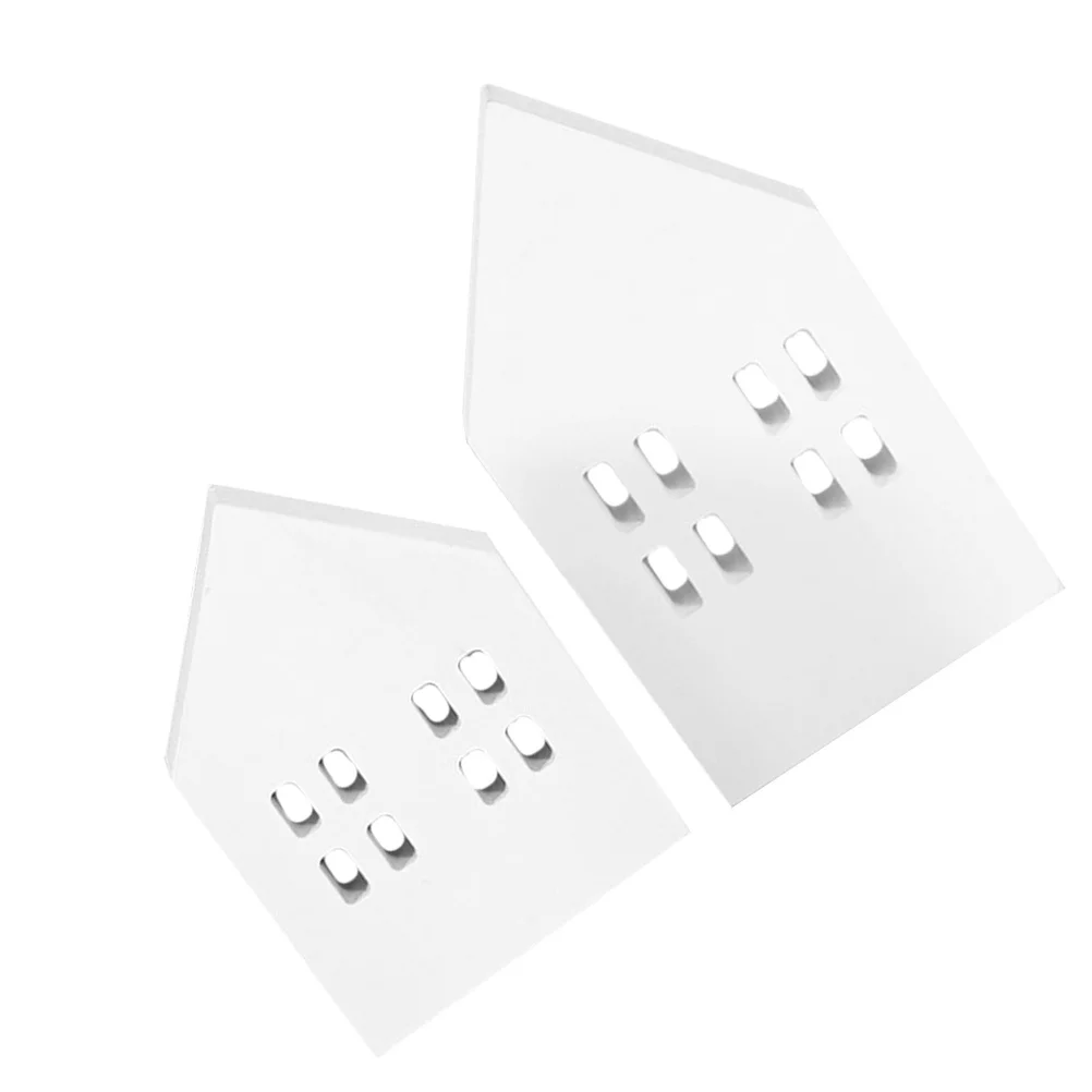 

2pcs Wooden Ornament Miniature Decorative Home Christmas Party Tabletop Scene Decoration Artificial Small