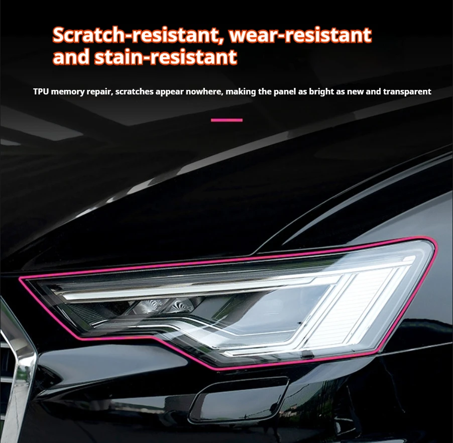 ل Volkswagen VW Golf 7 MK7 2012-2019 سيارة العلوي طبقة رقيقة واقية المدخن الأسود تينت التفاف الفينيل ملصق شفاف من البولي يوريثان #5