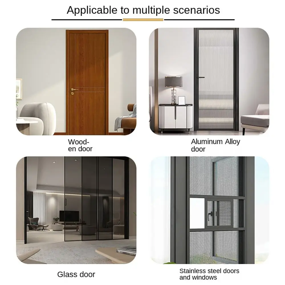 Punch-free Door Handle Aluminum Kitchen Cabinet Pulls Self-adhesive Toilet Window Sliding Door Knobs Furniture Hardware Handles