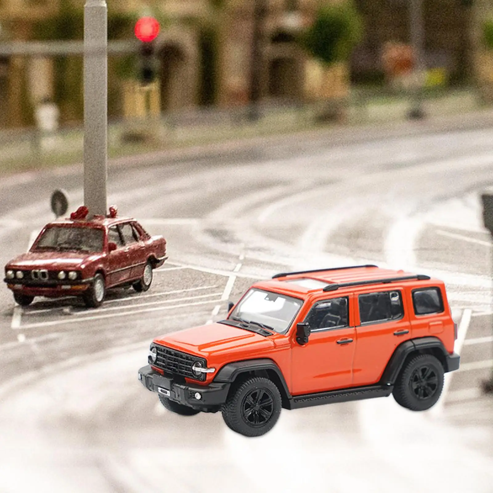 1/64 Diecast Model Car Mini Vehicles Toys for Diorama Micro Landscapes Decor