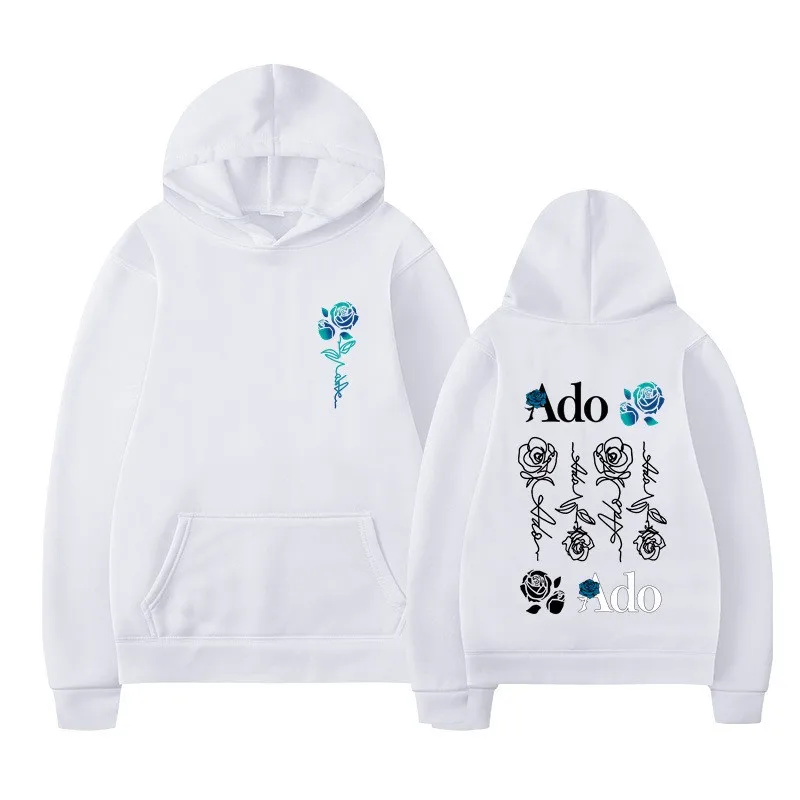 جديد Ado طباعة الخريف/الشتاء النمط الأوروبي والأمريكي فضفاض الورك هوديي هوديي الكبار الرجال اللياقة البدنية في الهواء الطلق الرياضة البلوز #1