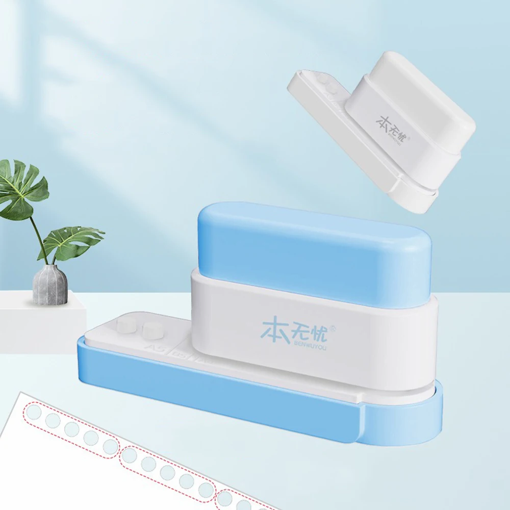 1/10PC5-Hole Hole Puncher Punching Machine Small Ring Hole Loose-leaf Book Hole Puncher Eye Punch Punch DIY Plastic Hole Puncher