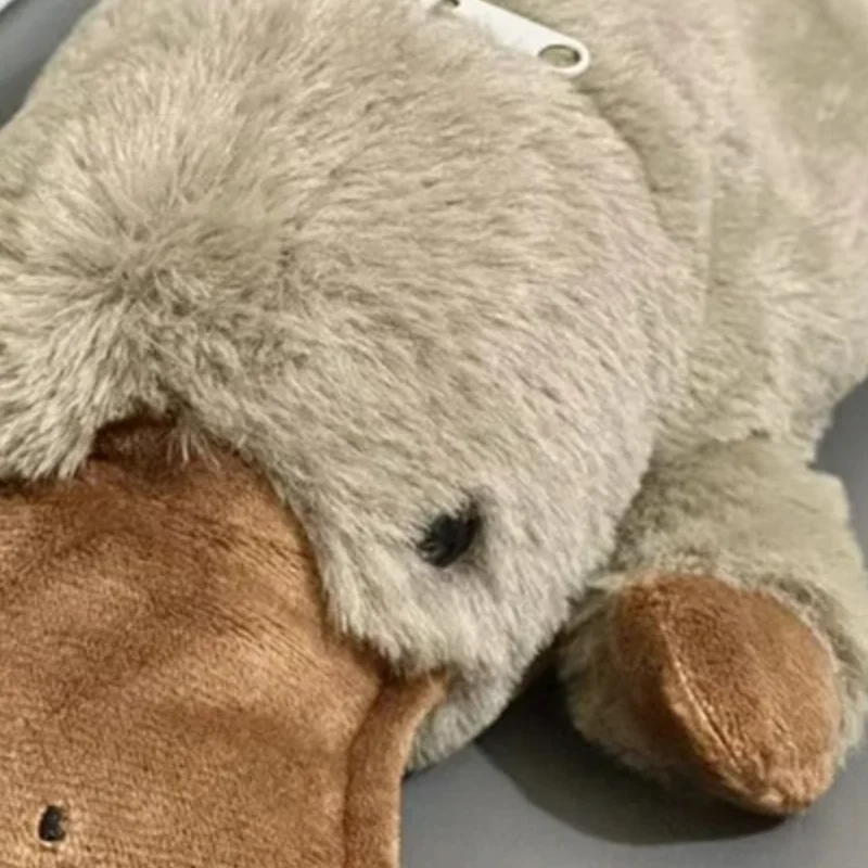 

1pc Cute Platypus Pencil Case Cosmetic Bag Plush Pen Pouch Large Capacity Storage Bag School Supplies Stationery Box