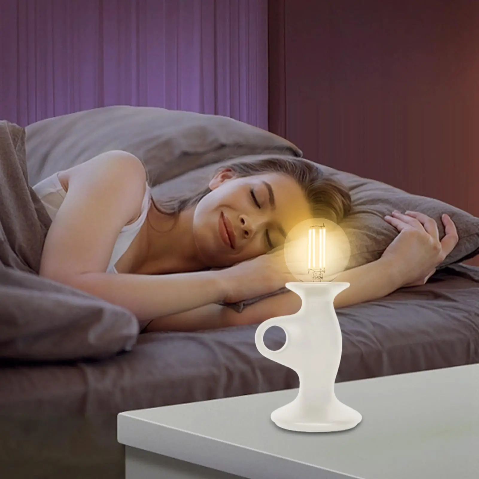 مصباح كلاسيكي شمعة ضوء الجدول مصباح ديكور الرجعية الإضاءة المحيطة عكس الضوء ديكور المنزل ل منضدة غرفة نوم عيد ميلاد مطعم #4