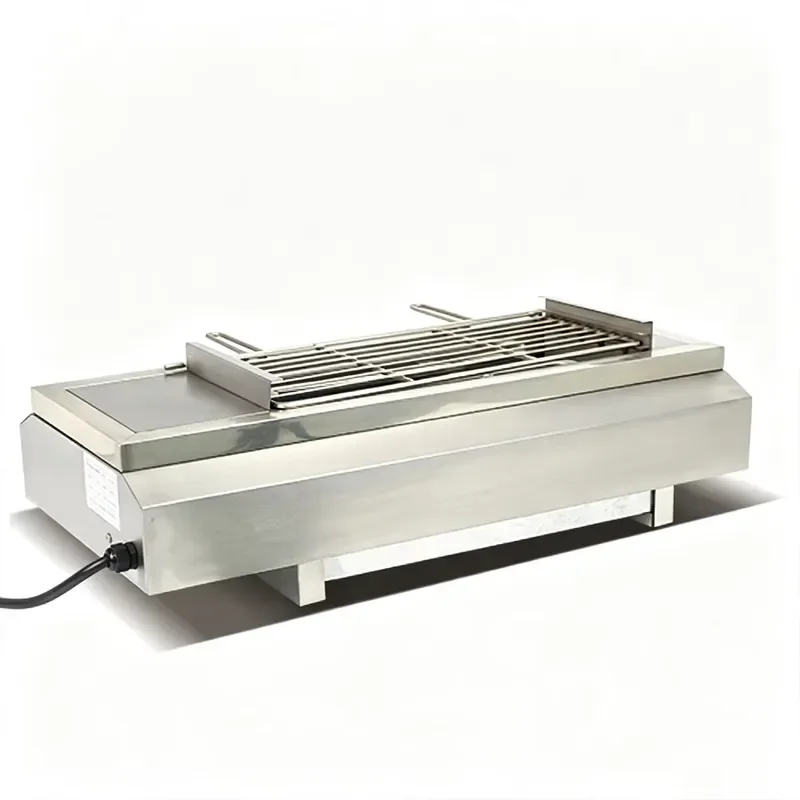 Commercial stainless steel electric smokeless grill indoor grill