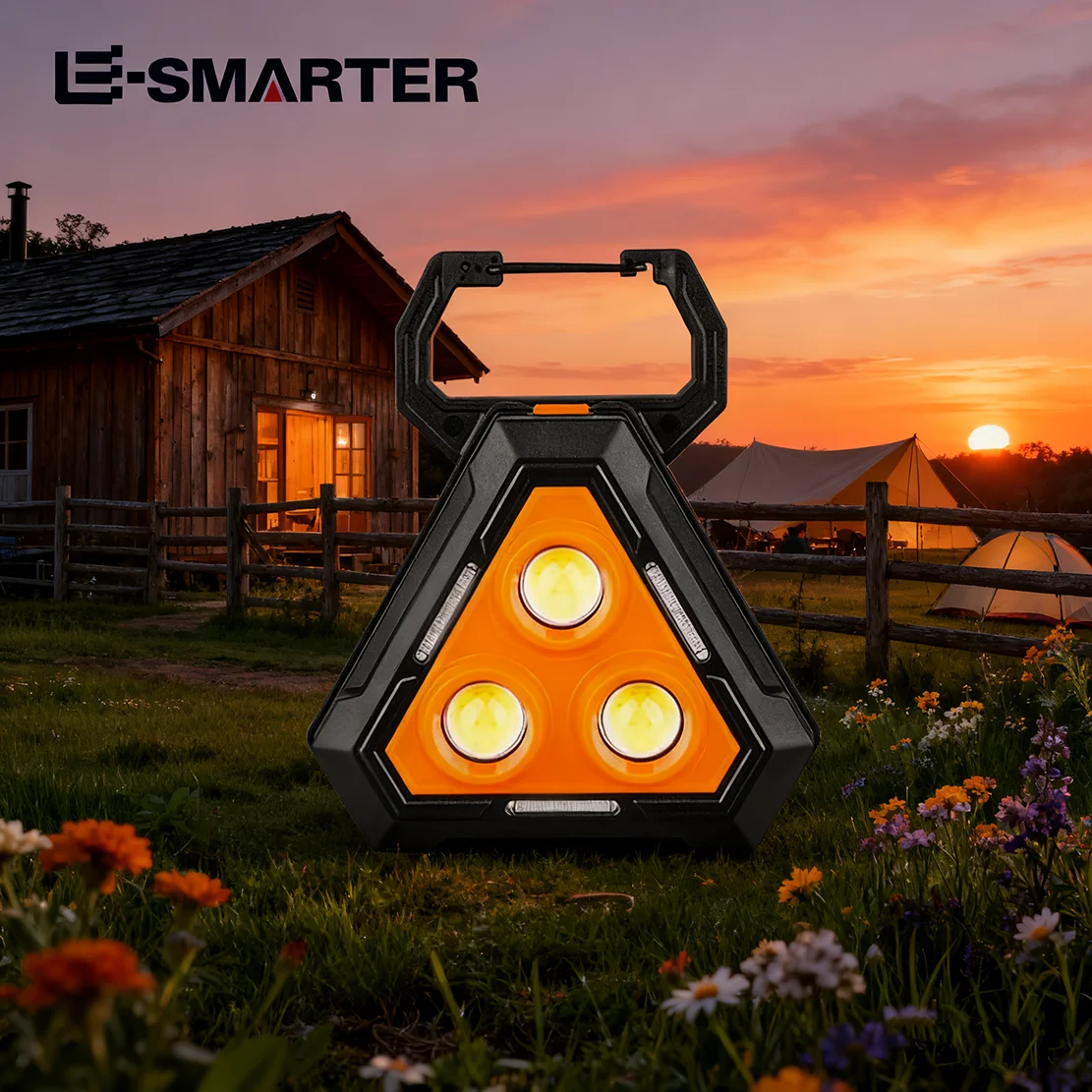 

Наружный водонепроницаемый многофункциональный фонарь: магнитный рабочий фонарь, быстрая зарядка типа C и большой аккумулятор для кемпинга