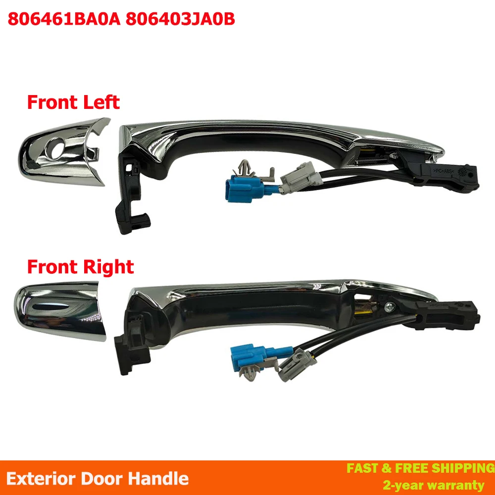 Manija de puerta exterior delantera izquierda lado del conductor 806461 BA0A Delantero Derecho 806403 JA0B para Infiniti QX50 QX60 QX80 EX35 QX70 2008-2020