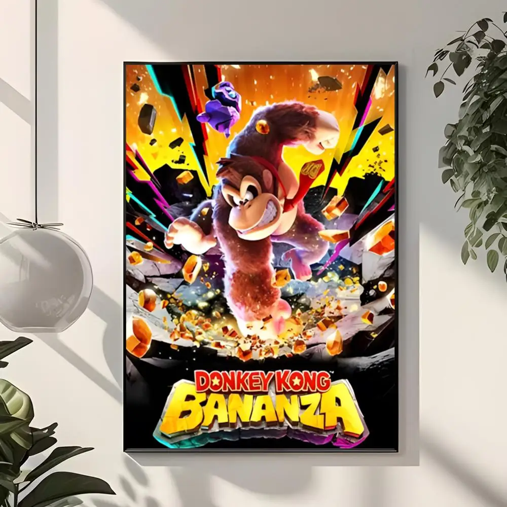 Game Platformer D-Donkey Kong Poster  Classic Home Interior Design & Modern Wall Decor Art Collection