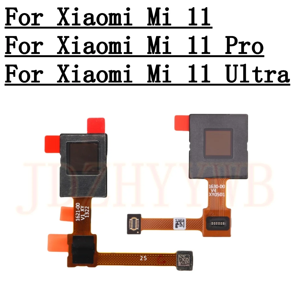 Xiaomi Mi 11 Ultra用指紋センサー,リターンキー,メニュー電源ボタン,フレキシブルリボンケーブル,オリジナル