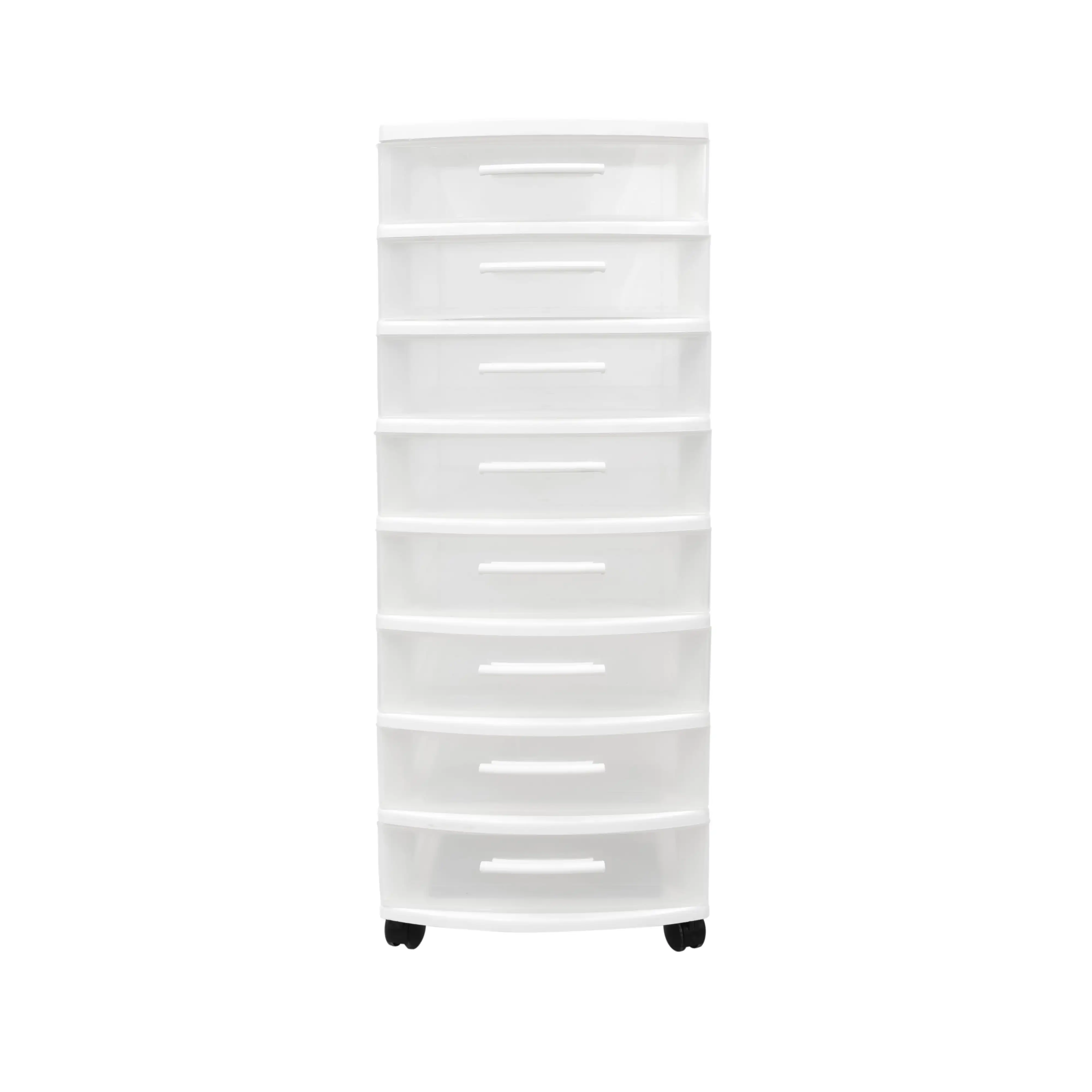 

Eclypse 8-Drawer Rolling Storage Cart, White kitchen storage home organizer