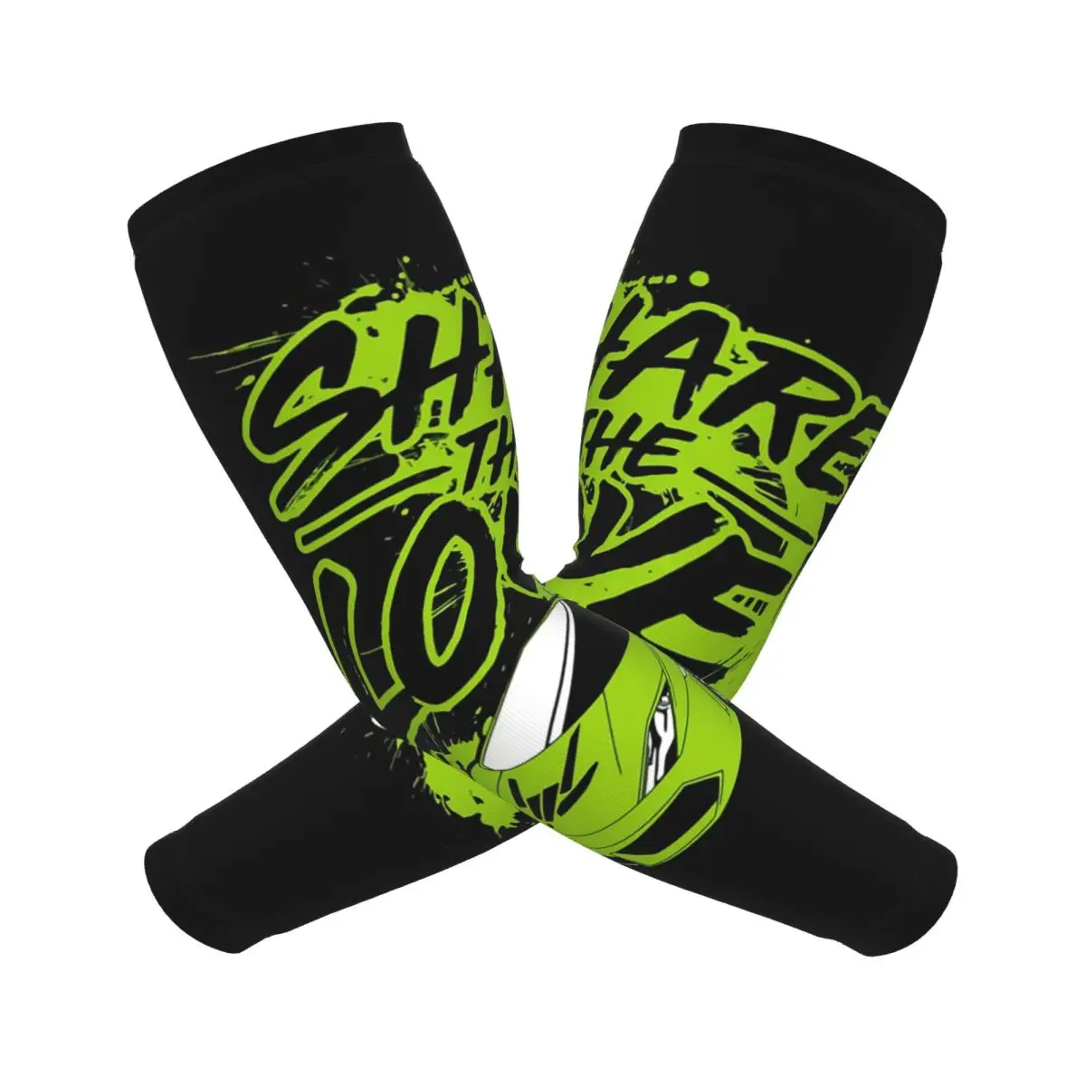 

Молодь Поделиться Любовь Рукава Мужчины Женщины Защита от солнца и ультрафиолета Татуировки Прикрытие Спорт Охлаждение Велоспорт