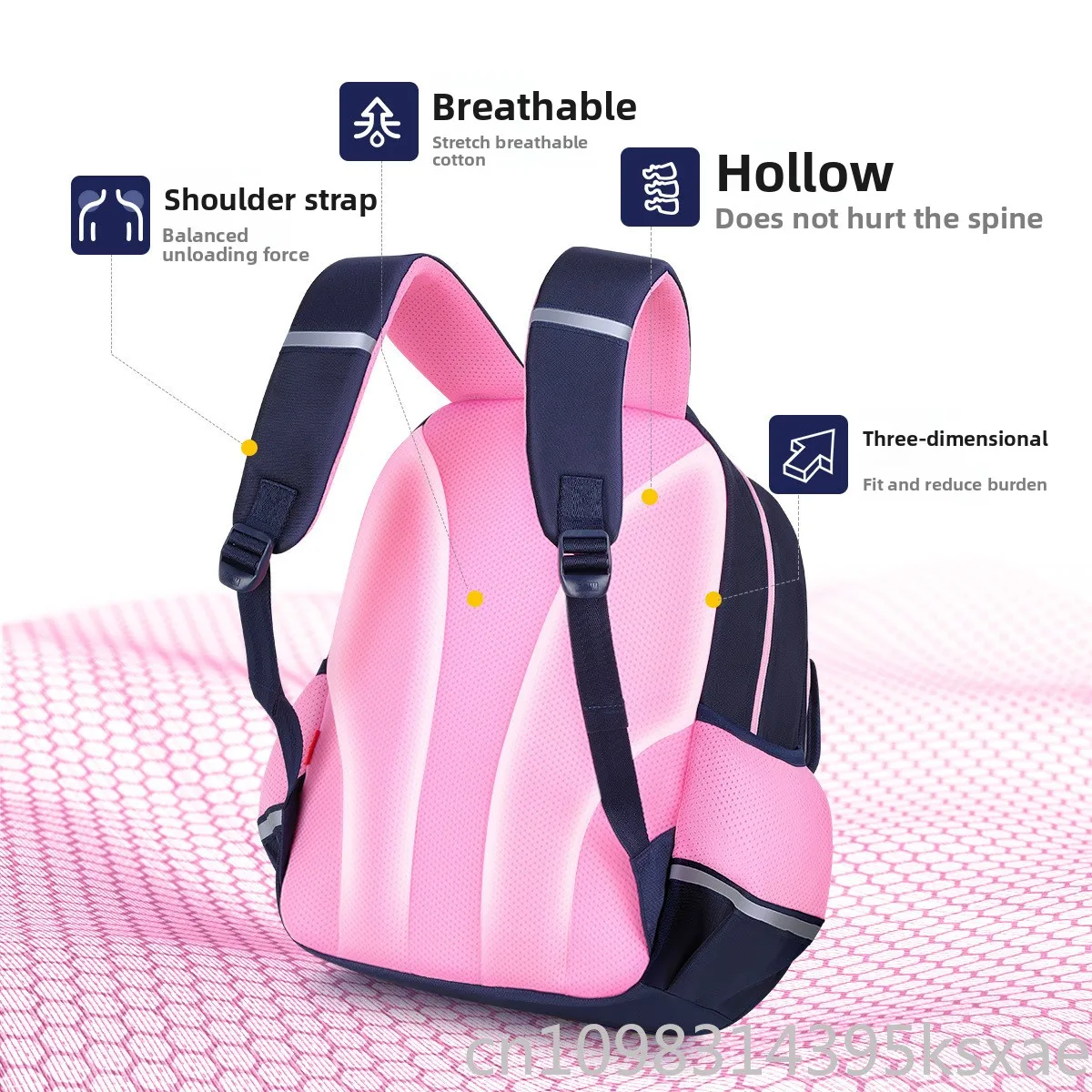 Disney Kids School Backpack with Spine Protection Lightweight Large Capacity Bookbag for Boys Girls Grades 1-6