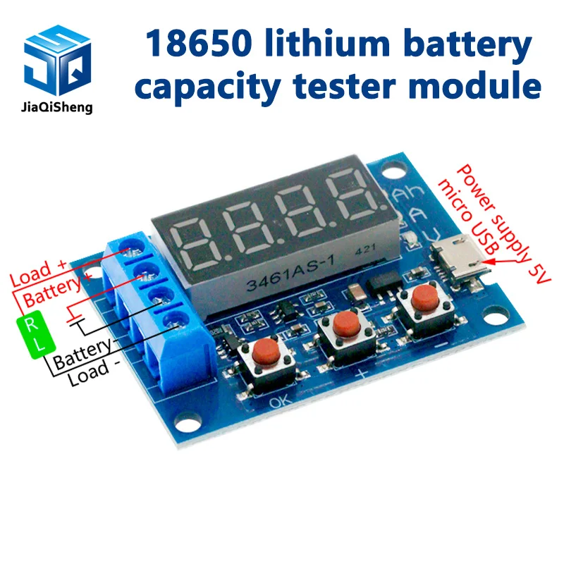 ZB2L3 Battery Capacity Tester External Load Discharge Type 1.2-12V Battery 18650 Equal Capacity Test High Quality