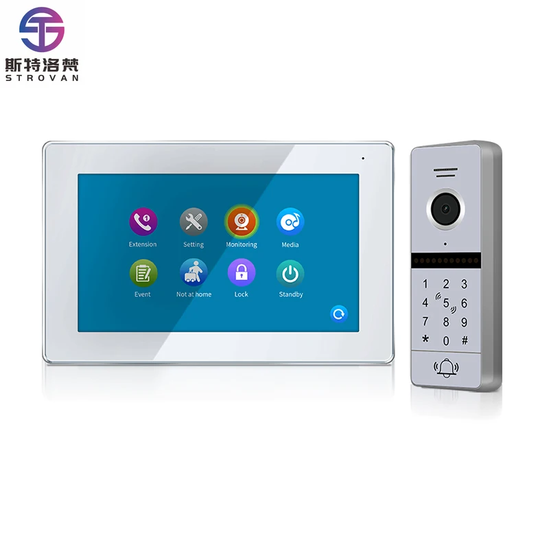 

New 7-Inch Video Door Phone System 1080P Resolution Intercom 128G Large Memory SD Card 1080P Resolution 128G SD Card