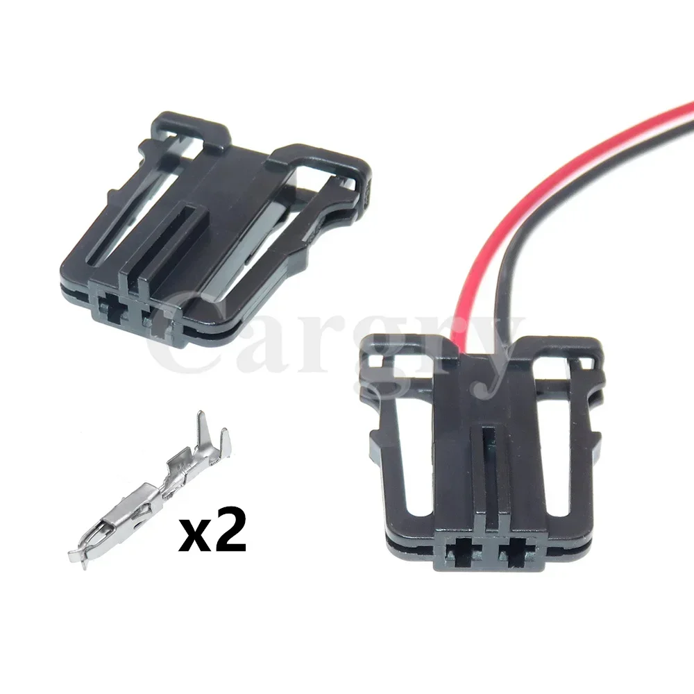 1 Set 2P AC Assembly Car Modification Connector Parts 1J0971972 Automobile Tweeter Speaker Wiring Terminal Socket For VW Audi