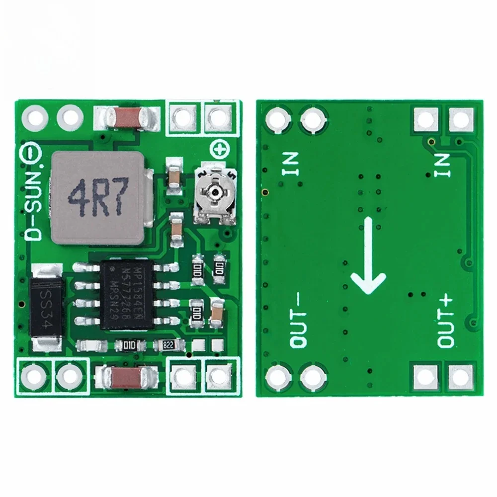 10PCS MP1584 DC-DC Step Down Power Supply Module MP1584EN 3A Adjustable Buck Converter for Arduino Replace LM2596 24V 12V 5V 3V