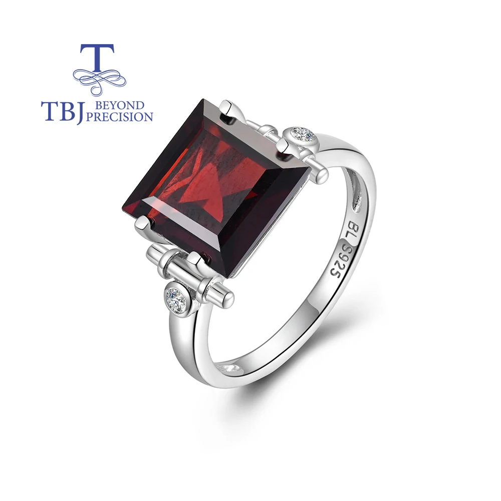 Gorgeous and exquisitely designed natural garnet ring 925 sterling silver Ladies Anniversary & Festival & banquet gift