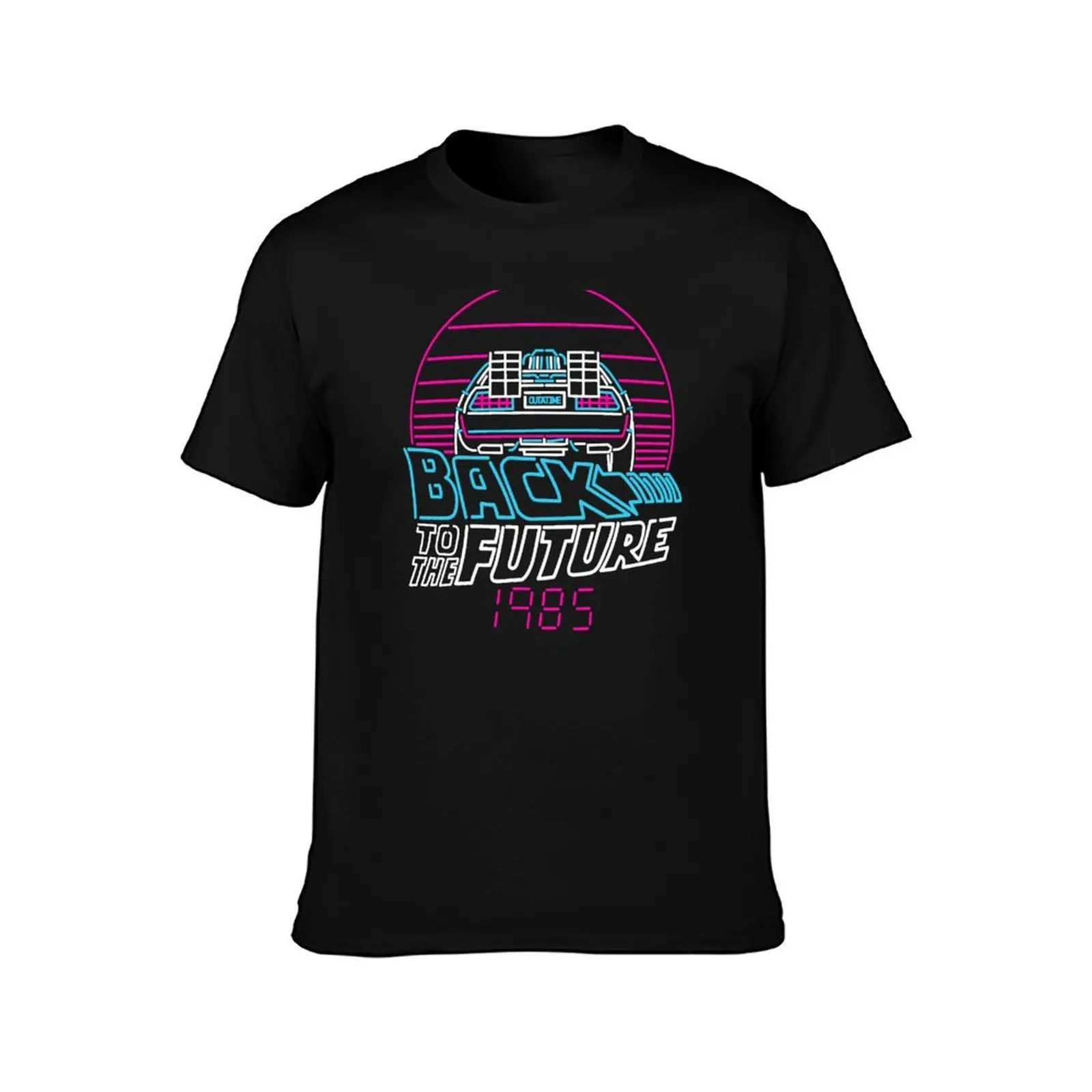 Back to the 80s - Retro Delorean Future 1985 T-Shirt Construction Work Tee Shirt T-Shirt