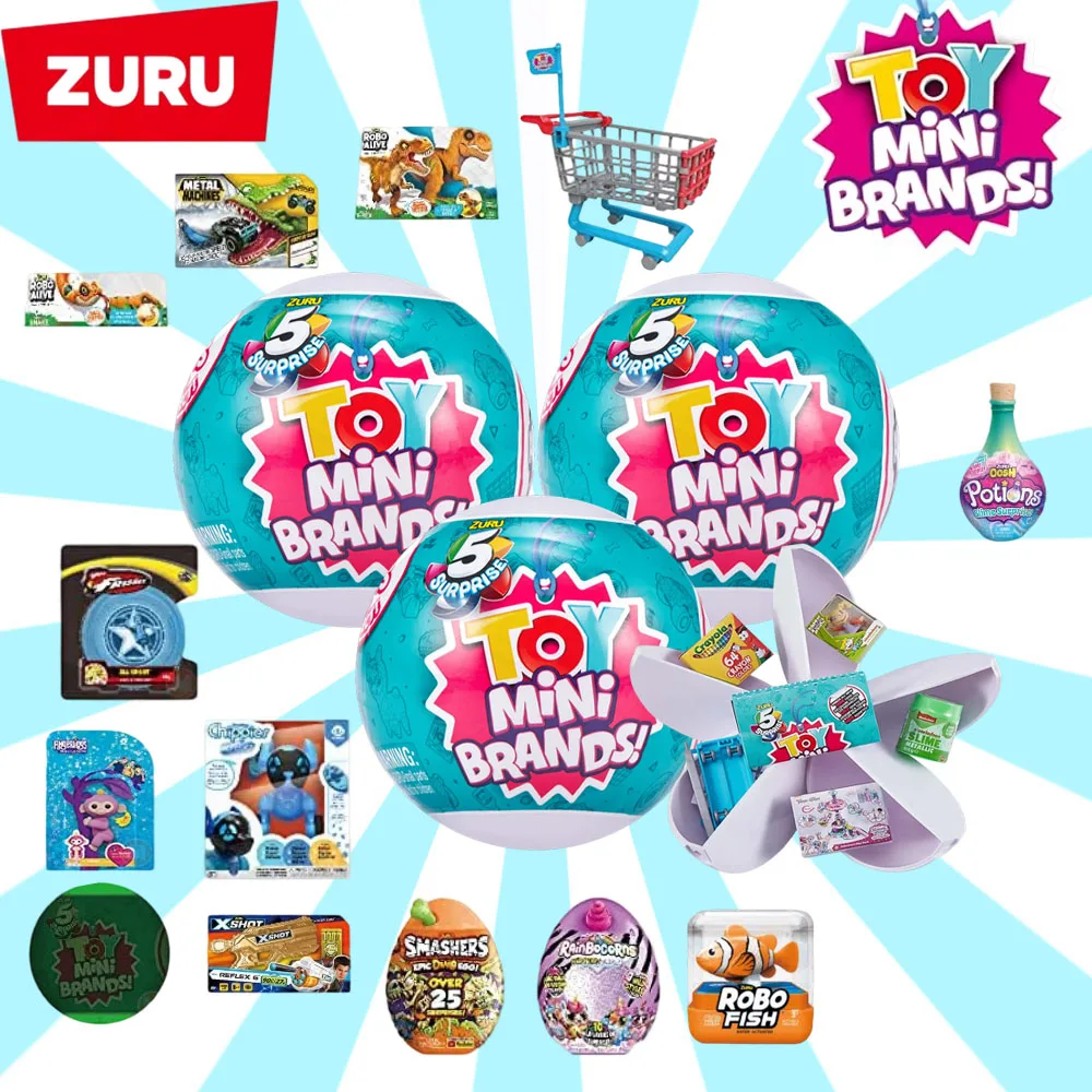 

Коллекционная миниатюрная фигурка-сюрприз Mini Brands 5 Surprise Series 1 от ZURU в капсуле, подарок для коллекционеров аниме-игрушек