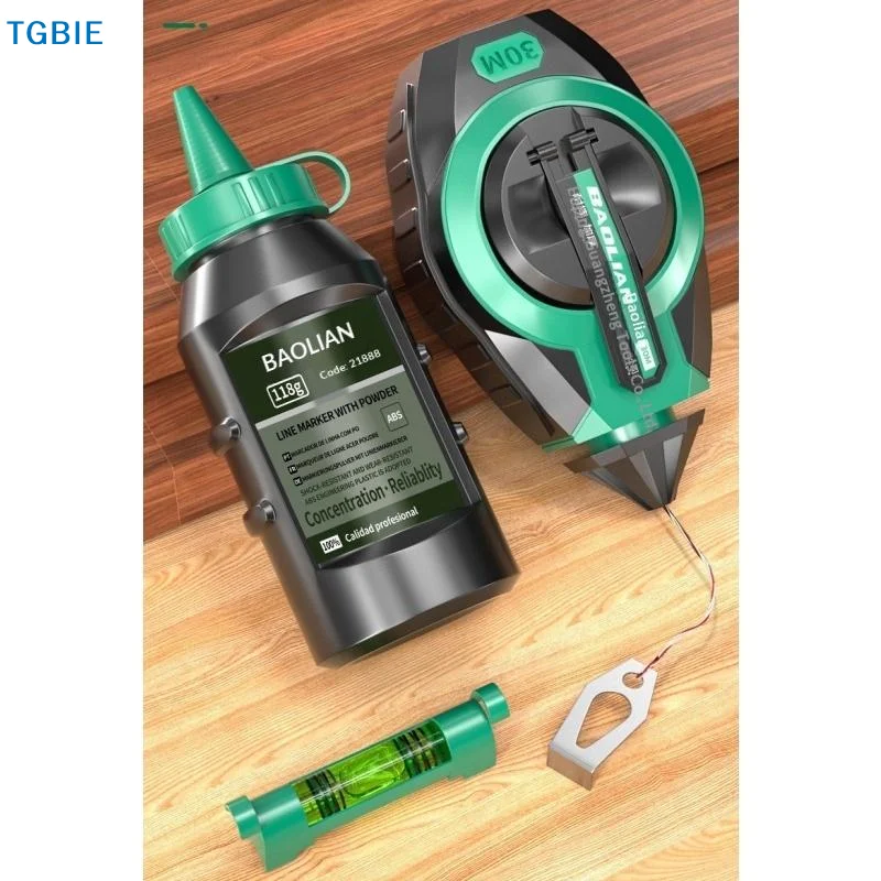 3Pcs Line Marking Tool Chalk Line Reel For Woodworking Workshop Home Renovation Enthusiasts With Quick Retraction And Fine Point