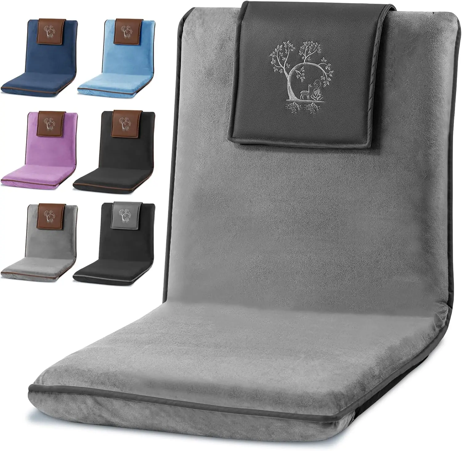 

Japanese Meditation Floor Chair With Ba Support For Adults - Premium Meditation Chair With Adjustable & Foldable Ba For