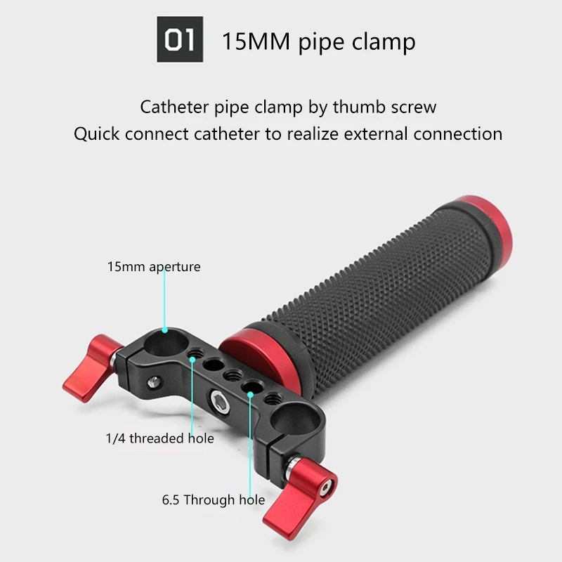 Quick Release Handle Grip For WEEBILL LAB/S Gimbal Stabilizer Handgrip 1/4 Inch 3/8 Inch Mounting Hole Cold Shoe