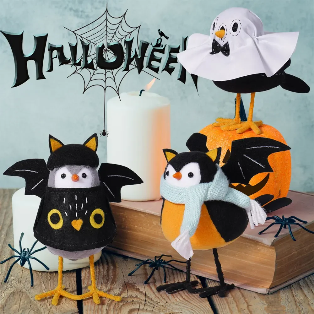 Ghost Festival Bird Doll Window Display Atmosphere Decoration Party Scene Desktop Decoration Halloween Bird Festival Decoration