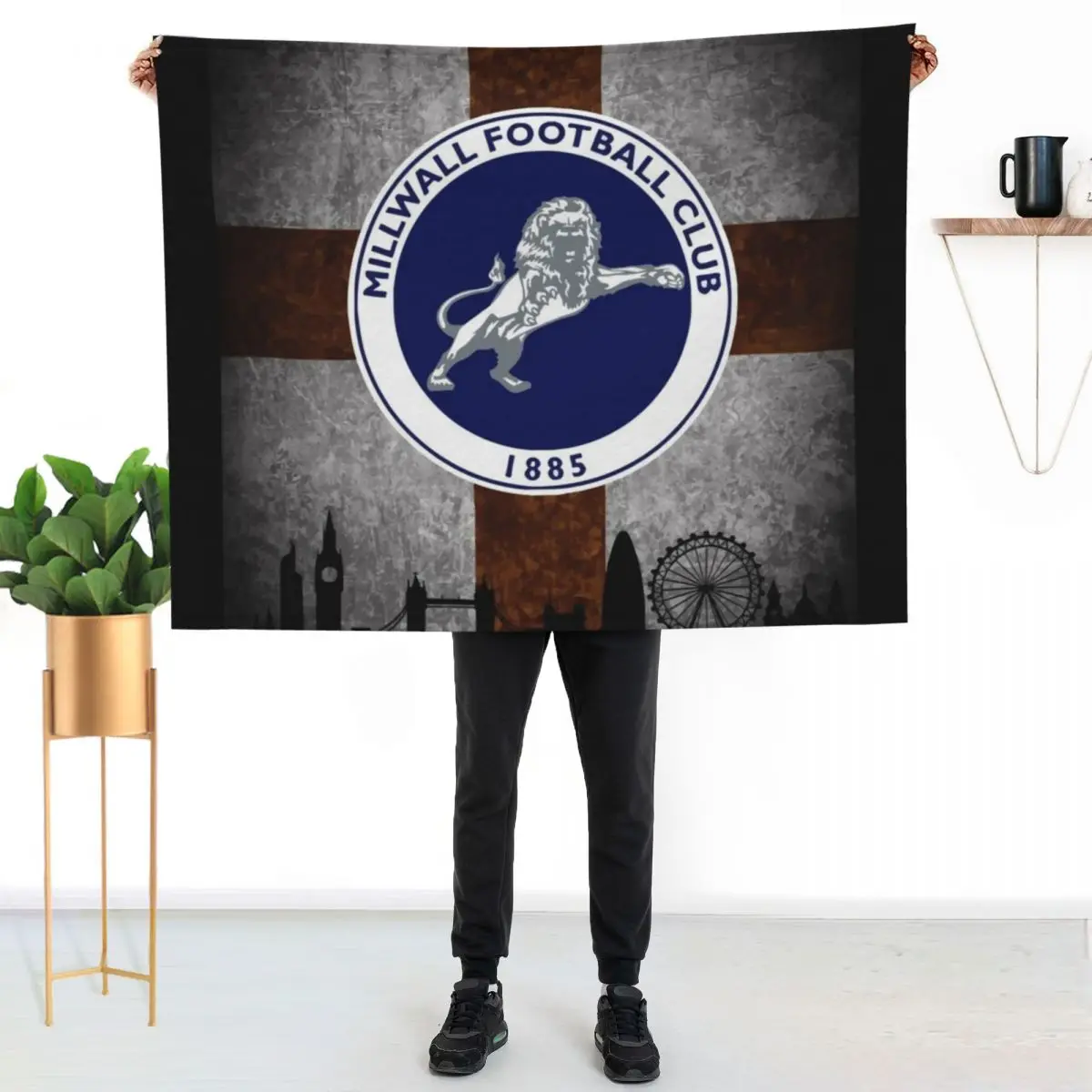 Millwall London Throw Blanket Hairys Personalized Gift christmas decoration Designers blankets and throws Polar Blankets