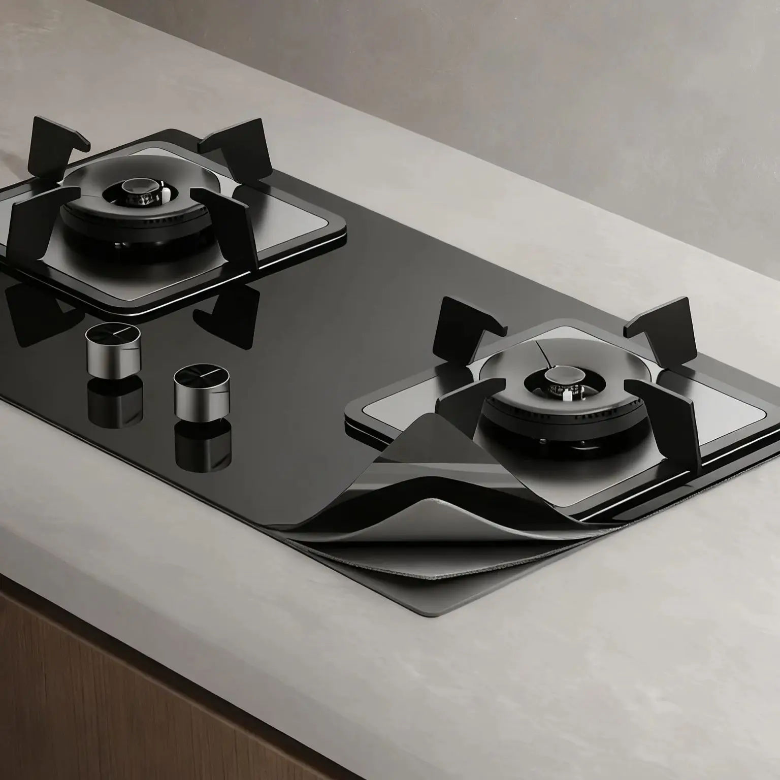 Natural gas stove double burner embedded desktop liquefied gas gas high fire stove