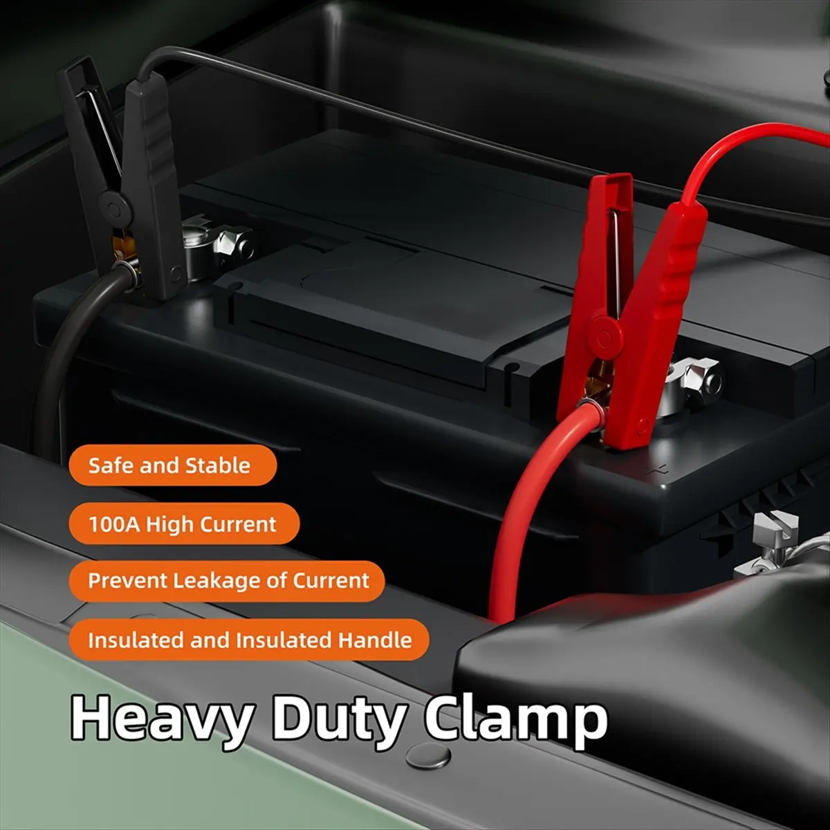 A40I For 20V Li-Ion Battery Jump Adapter Car Booster Cable Auto Emergency Jumper Cables
