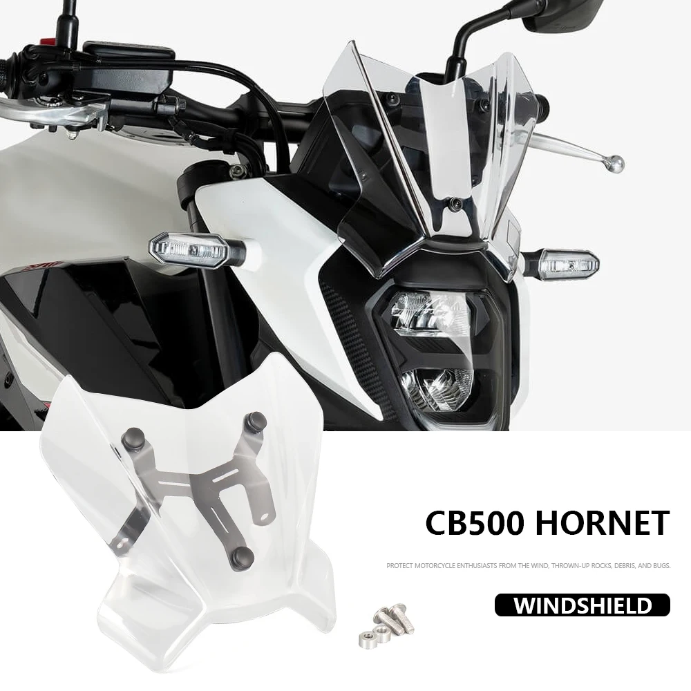 

CB500 HORNET 2025 Motorcycle Windscreen Windshield For Honda CB 500 Hornet 2024 2025 Wind ShieldScreen Protector Accessories