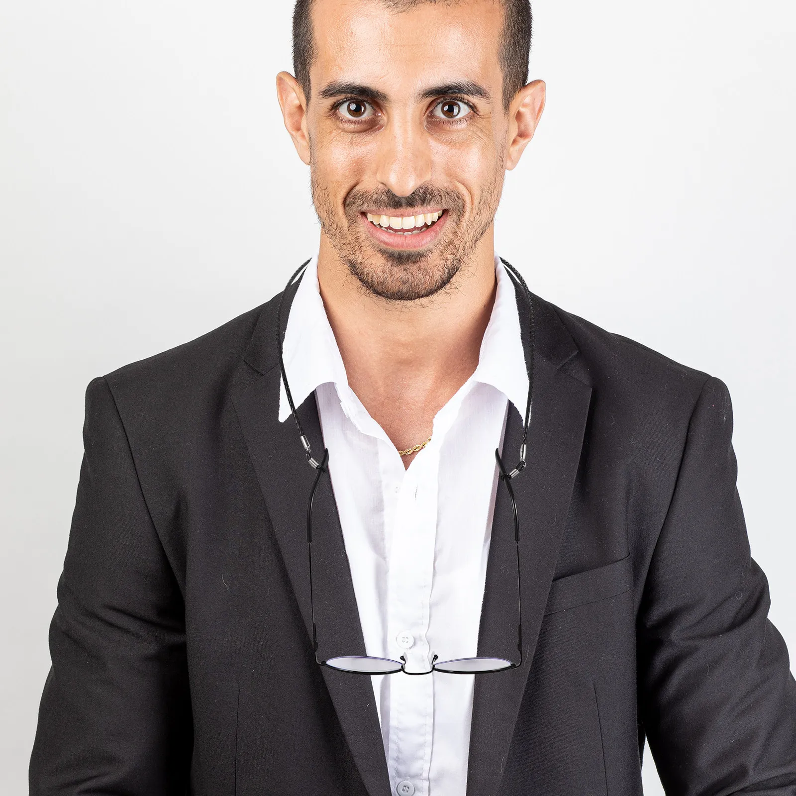 

2 шт. Цепочка для очков, многофункциональный ремешок от потери, прочный шнурок для маски, ремешок для очков из воловьей кожи