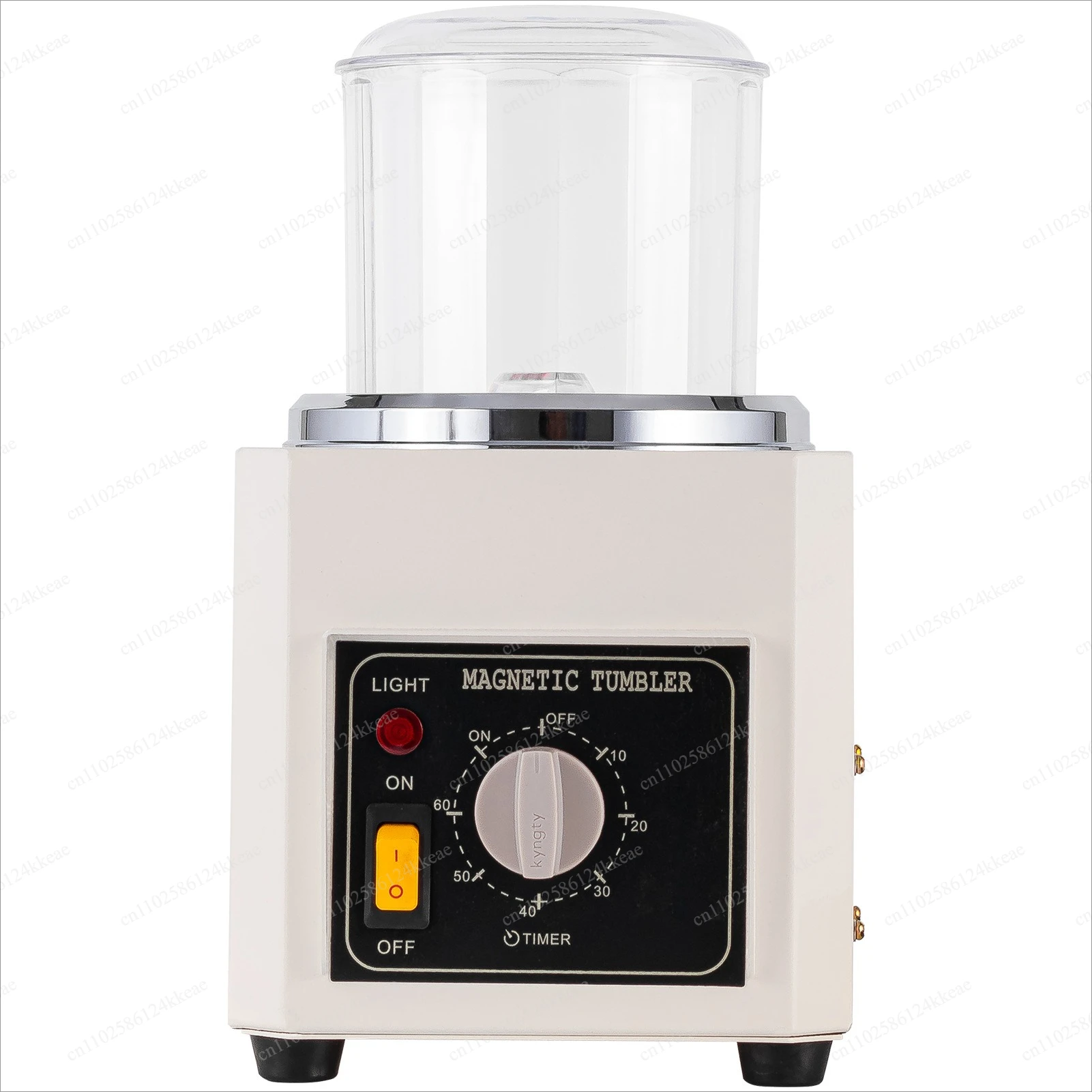 KT90 Mini Magnetic Tumbler Polishing Machine, Multifunctional Jewelry Cleaner for Removing Burr, Rust & Creating Matte Surface