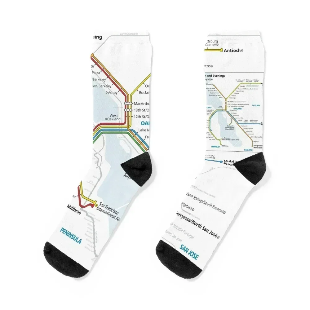 

BART Map - Bay Area Rapid Transit Map 2021 Socks new in's Stockings man christmas stocking Socks Woman Men's