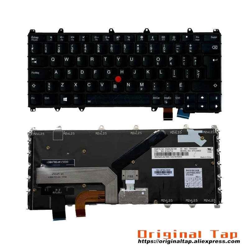 CFR Canadian French Backlit Keyboard for Lenovo Thinkpad X380 Yoga 370 01EN388 01AV677 01HW577 01HW617