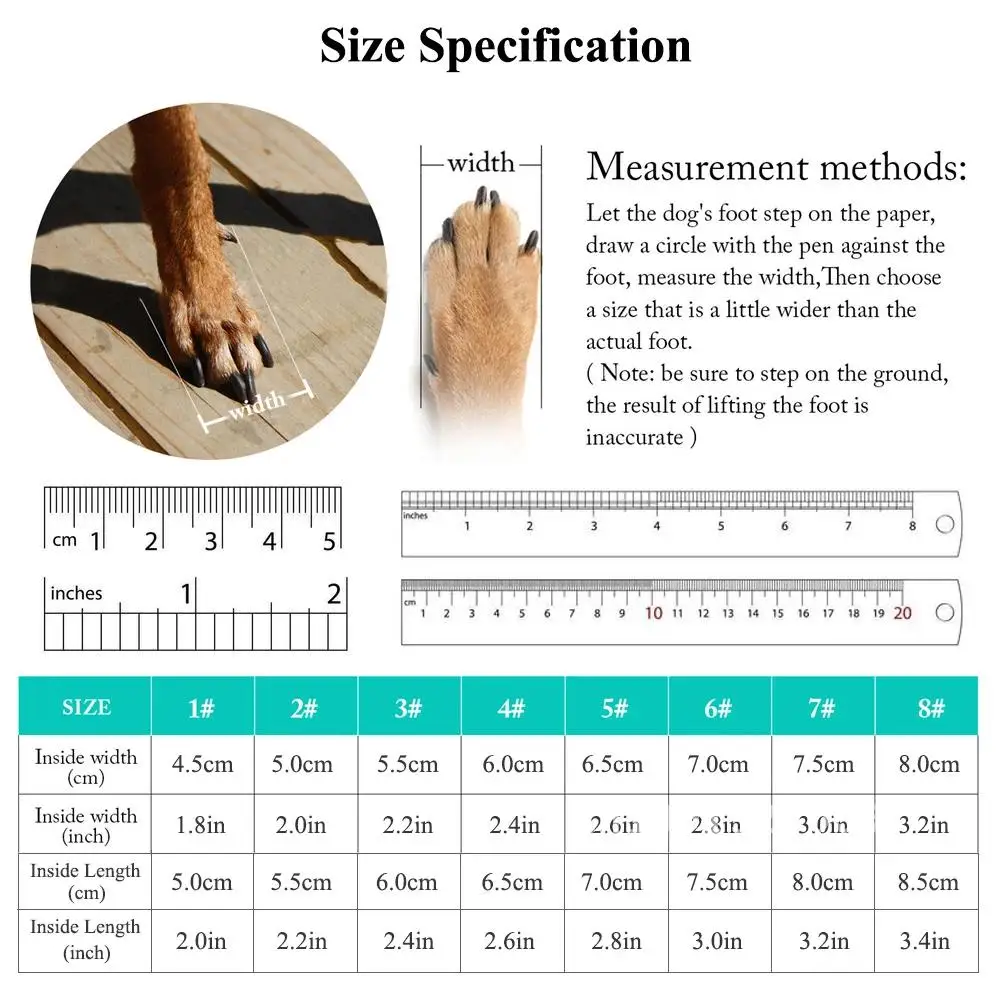 Pet Shoes Waterproof for Large Dog Zebra Pattern Pet Rain Puppy Boots Reflective Shoes Rugged Dogs Anti-Slip Outdoor Sole Bootie