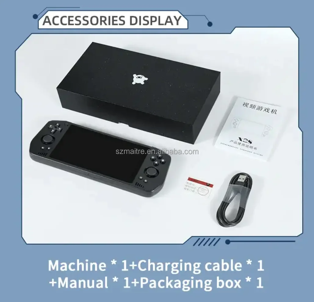 Powkiddy X28 Pemutar Video Game Mini Pengendali Game Rocker 3D Konsol Game Android Klasik Nirkabel Kontrol Sentuh 5.5 Inci