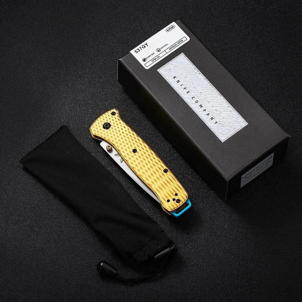 BM Butterfly 537 bm537 T6061 Diamond Pattern Camping Wilderness Survival Emergency Folding Knife