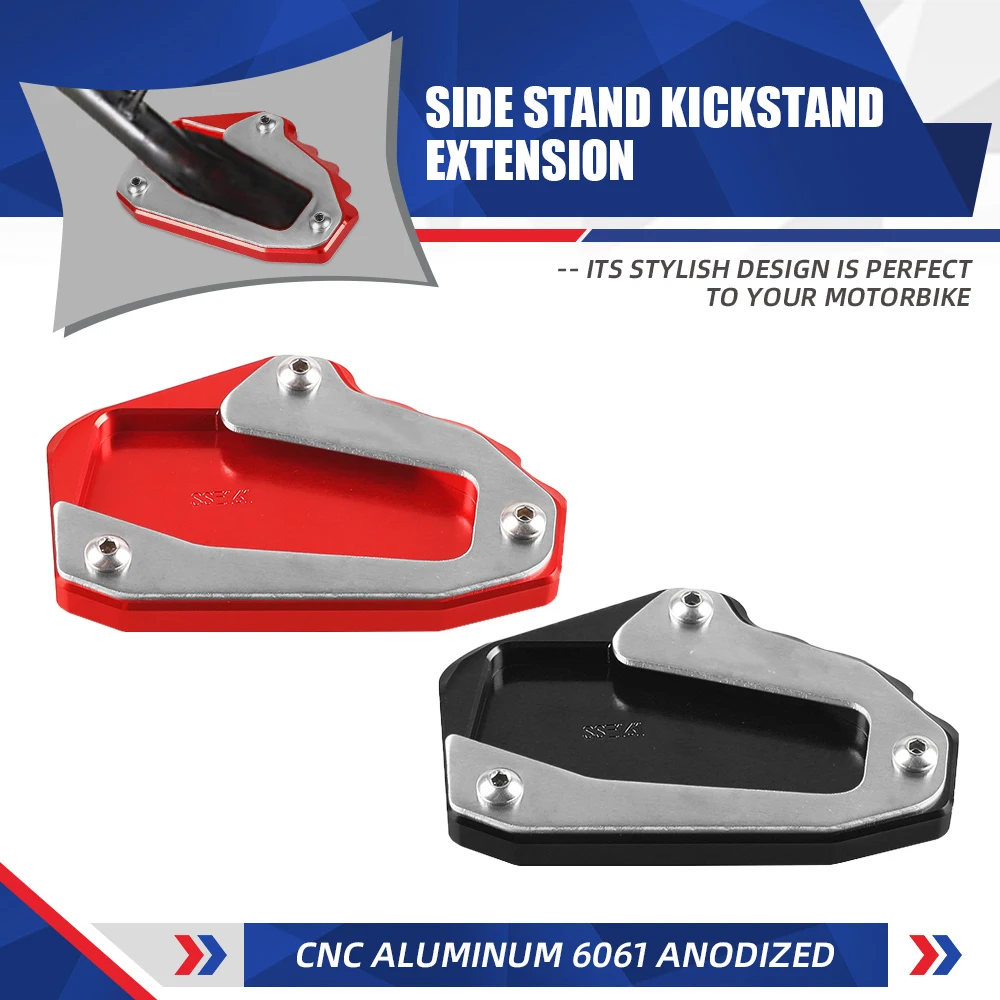 FOR Ducati Multistrada V4 1200 1260 S Desert X hyperstrada 939 950 SP Motorcycle Foot Side Stand Extension Kickstand Plate Pad