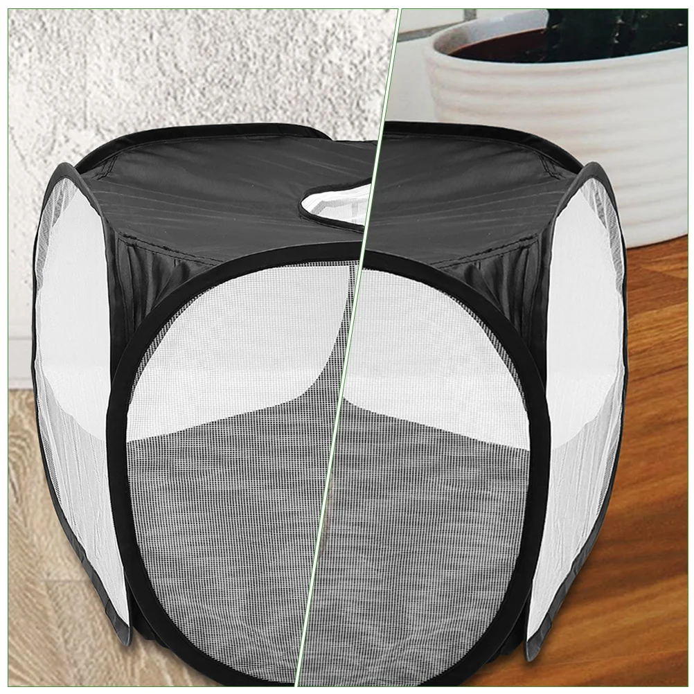 

Foldable Pet Playpen Tent Durable High-Grade Cloth with Lid Indoor Outdoor Small Animal Pen for Hamster Bunny Guinea Pig Ferret