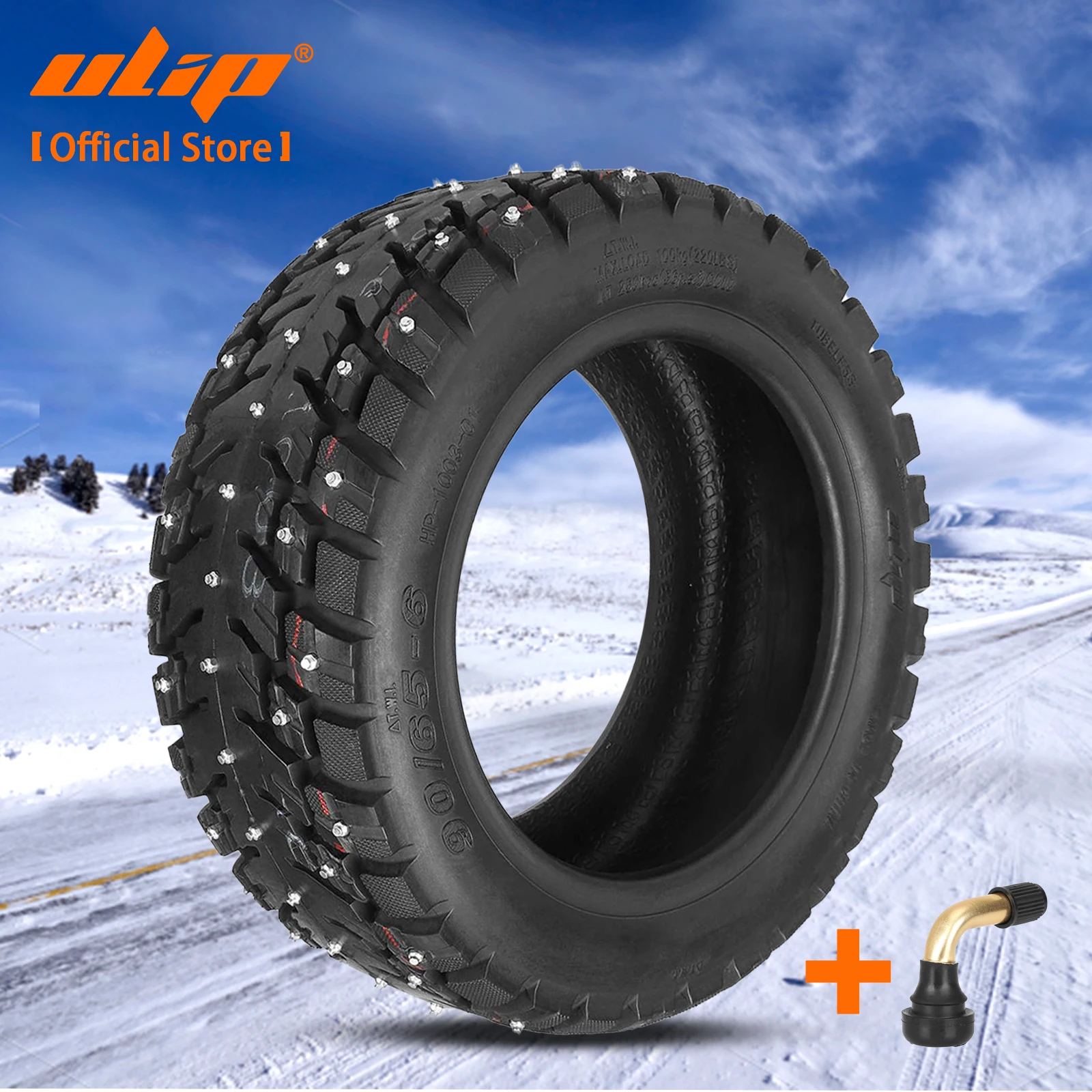 

Ulip 11 Inch 90/65-6 Snow Tire for Electric Scooter Off-road Wider Thicker Tyre Super Anti-skid Tubeless Tires Replacement Parts