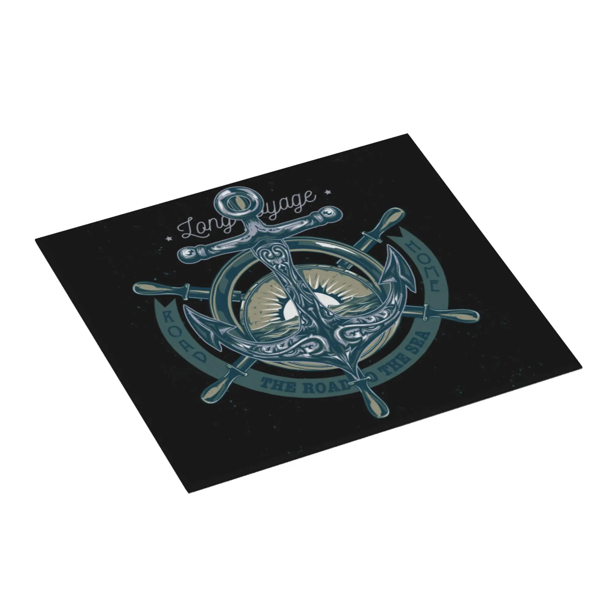 Drying Mat For Kitchen Nautical Anchor Sailor Barware Tableware Oil Proof Reusable  Washable Kitchen Sink Drying Pad